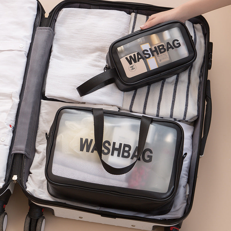 Korean Travel Cosmetic Bag | Large-Capacity Waterproof Skincare Storage Organizer