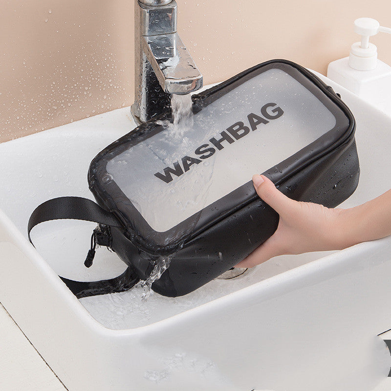 Korean Travel Cosmetic Bag | Large-Capacity Waterproof Skincare Storage Organizer