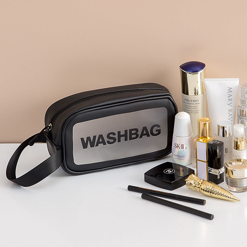 Korean Travel Cosmetic Bag | Large-Capacity Waterproof Skincare Storage Organizer