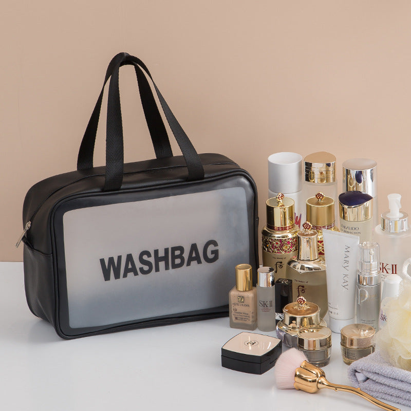 Korean Travel Cosmetic Bag | Large-Capacity Waterproof Skincare Storage Organizer