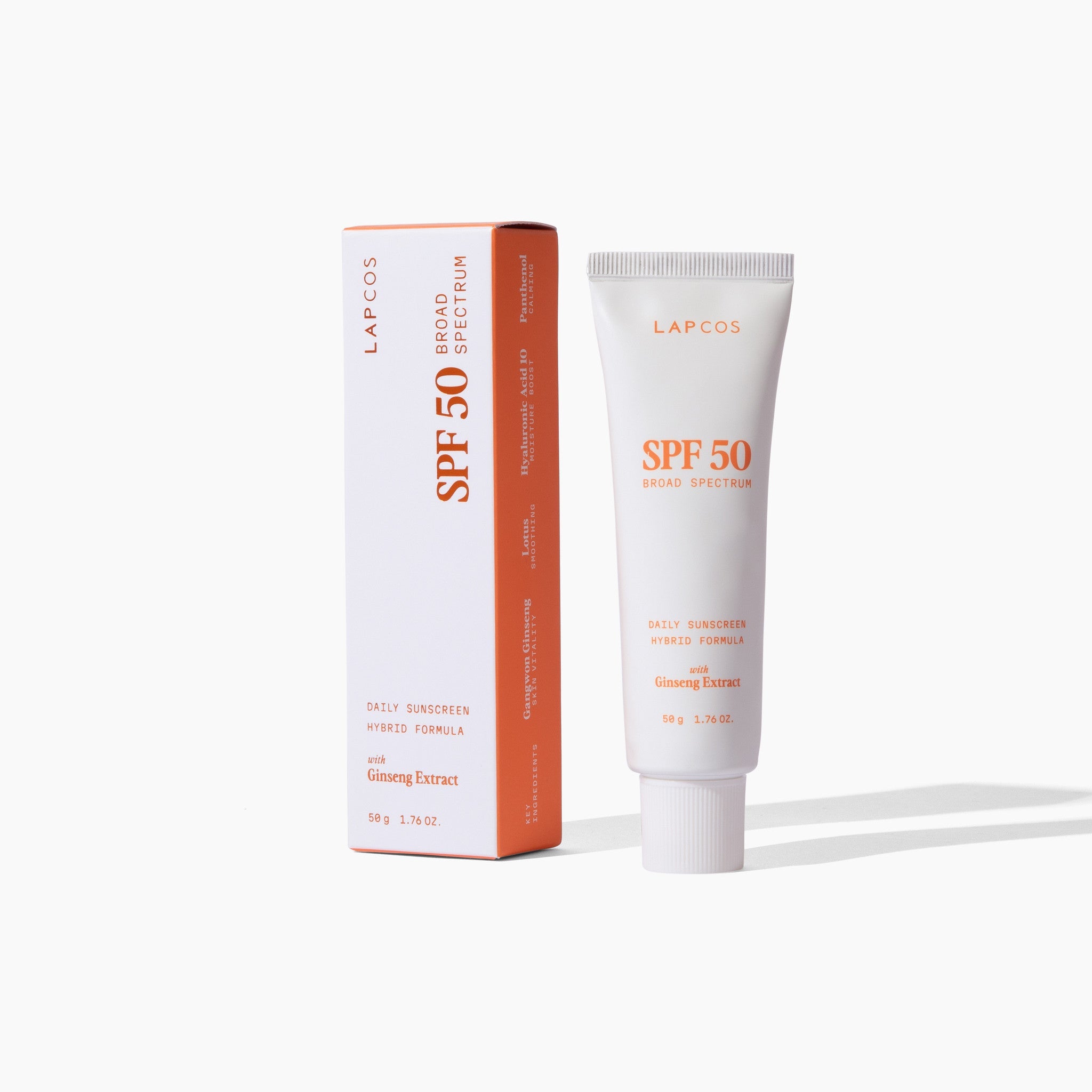 Luxuriöse Hybrid-Tages-Sonnencreme LSF 50+ mit Ginseng-Extrakt