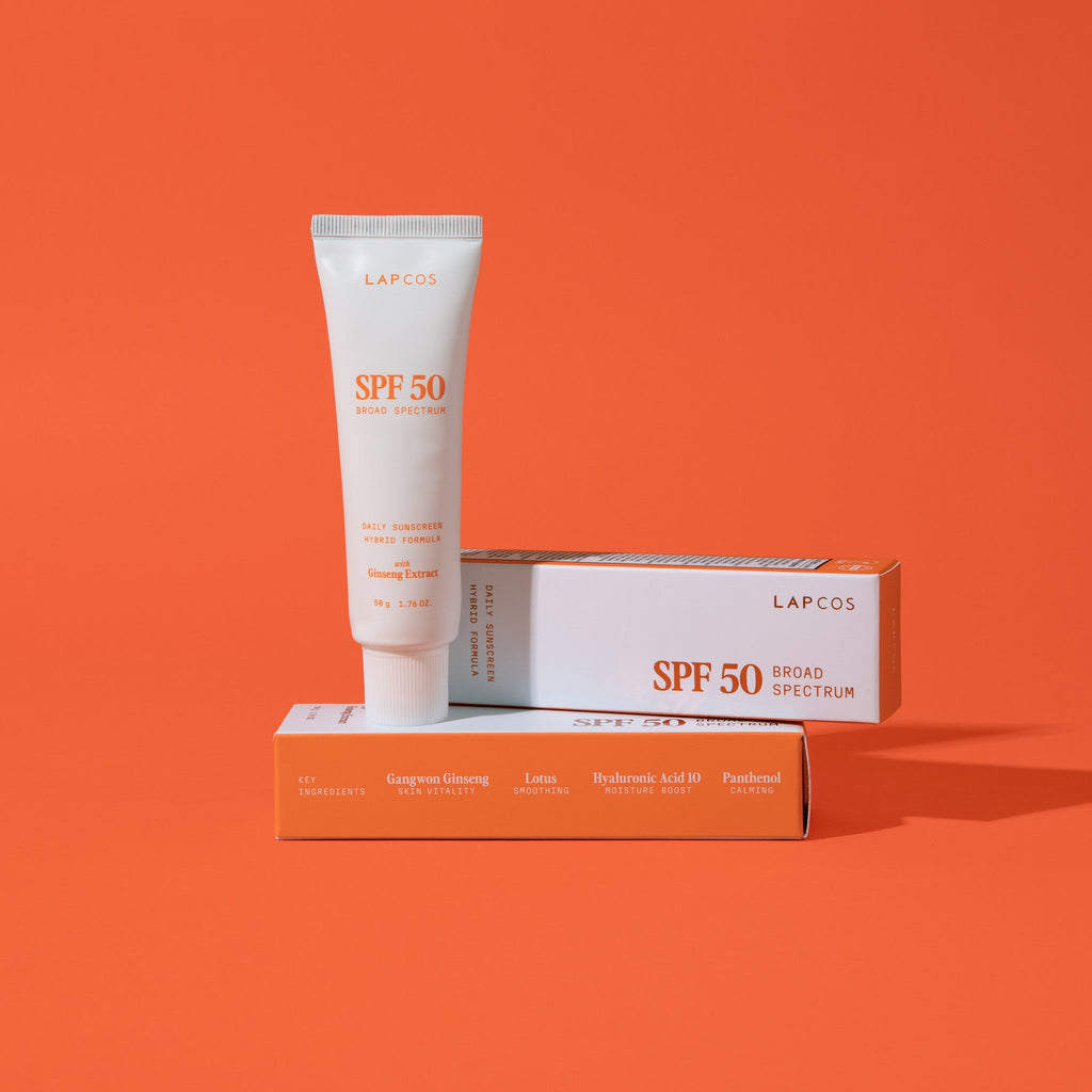 Luxuriöse Hybrid-Tages-Sonnencreme LSF 50+ mit Ginseng-Extrakt
