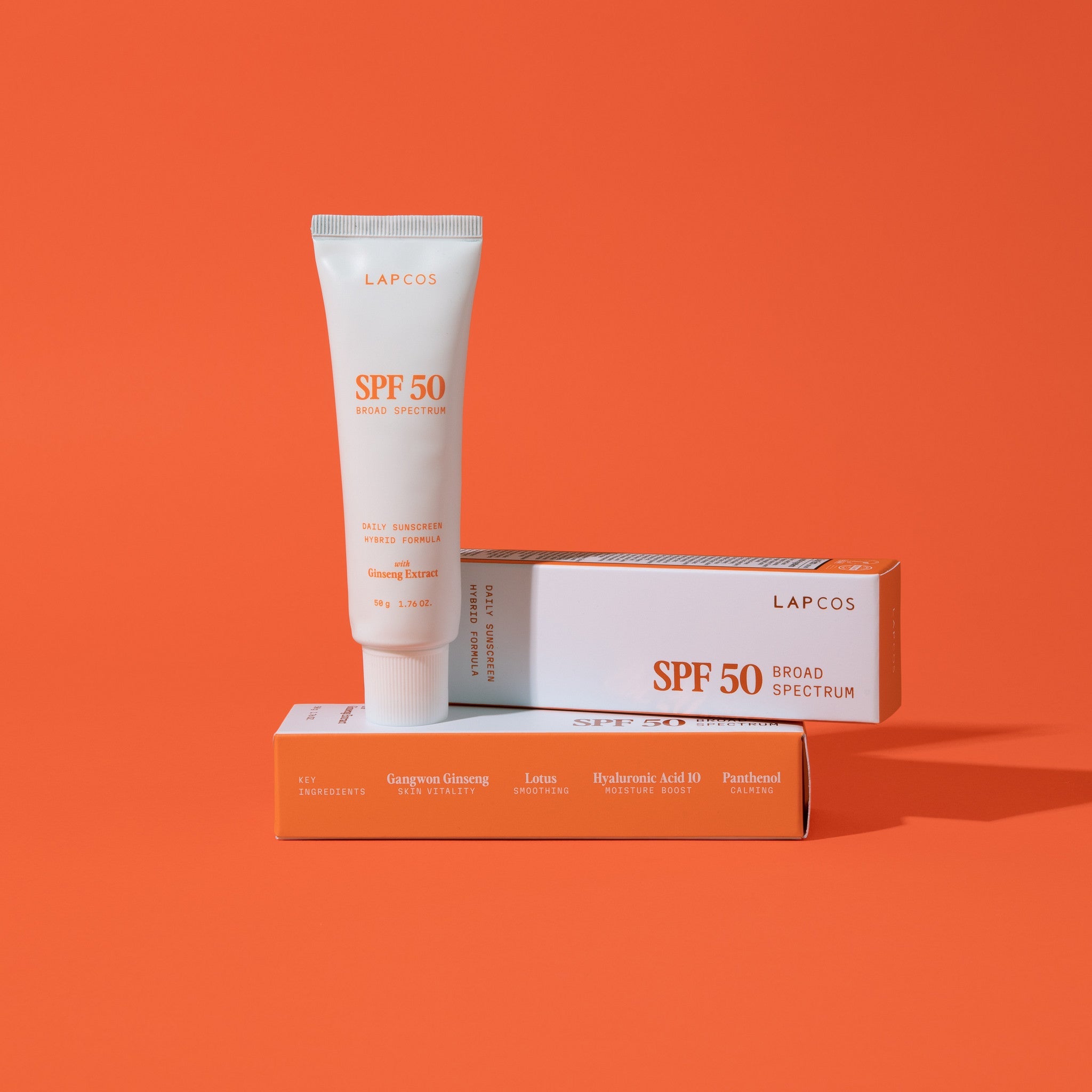 Luxuriöse Hybrid-Tages-Sonnencreme LSF 50+ mit Ginseng-Extrakt