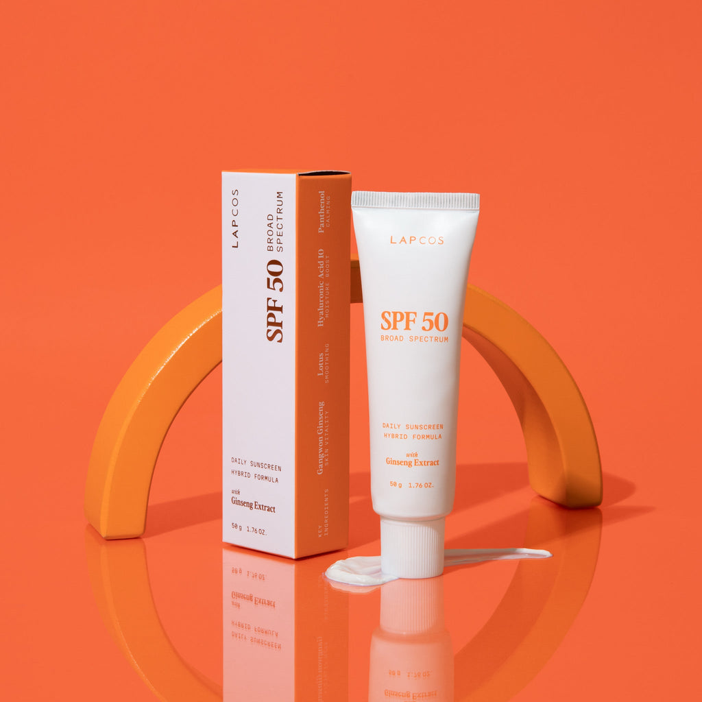 Luxuriöse Hybrid-Tages-Sonnencreme LSF 50+ mit Ginseng-Extrakt