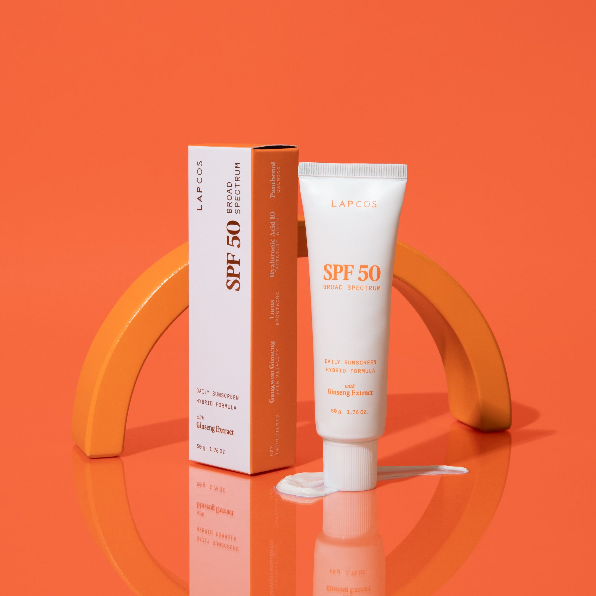 Luxuriöse Hybrid-Tages-Sonnencreme LSF 50+ mit Ginseng-Extrakt