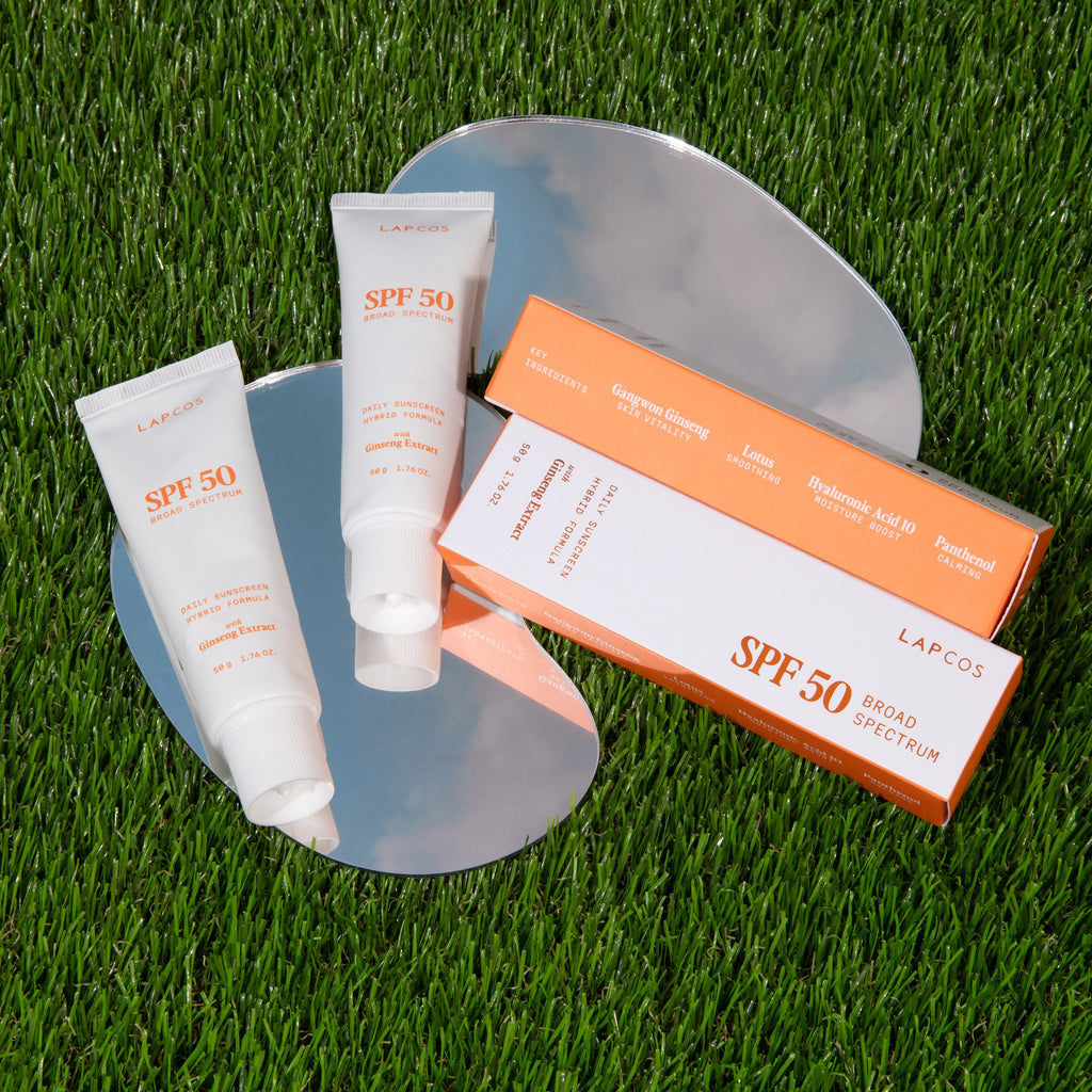 Luxuriöse Hybrid-Tages-Sonnencreme LSF 50+ mit Ginseng-Extrakt