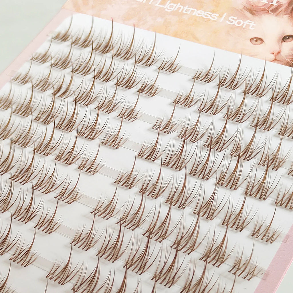 Caramel Sunflower DIY Eyelashes | Natural Beginner-Friendly Fake Lash Set