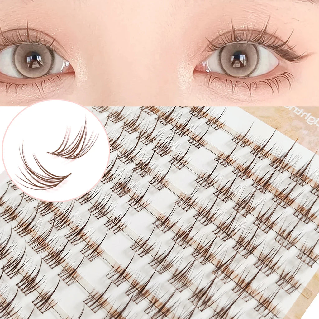 Caramel Sunflower DIY Eyelashes | Natural Beginner-Friendly Fake Lash Set