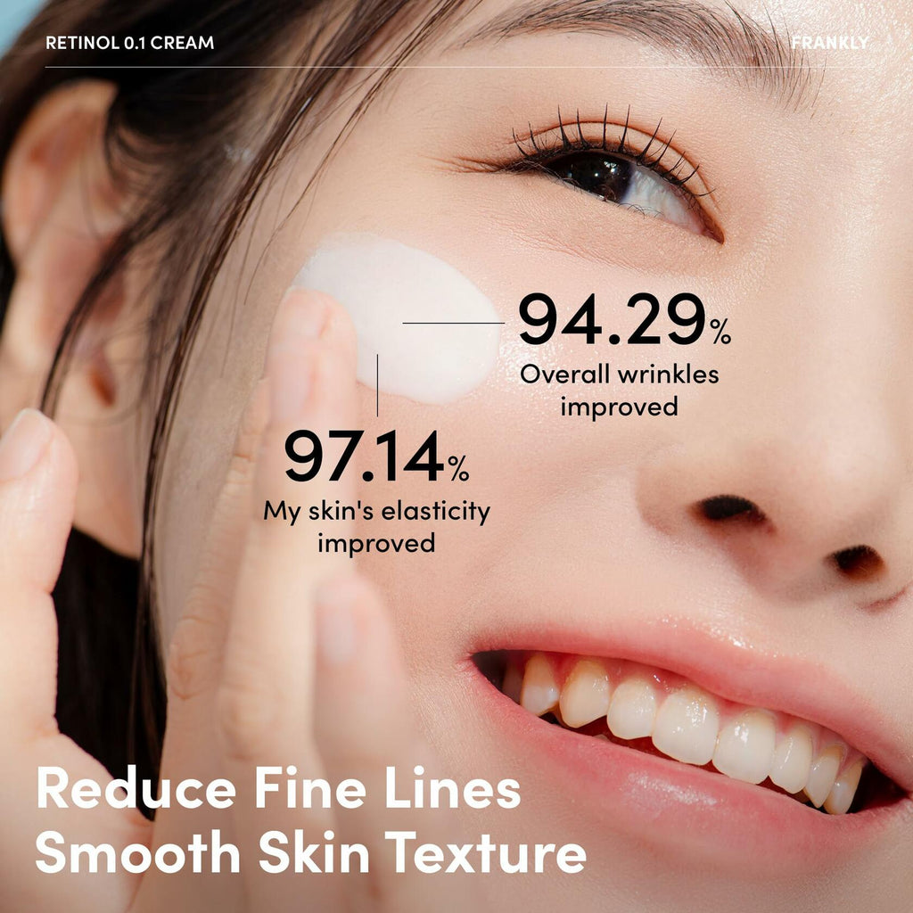 FRANKLY Retinol 0.1% Night Cream | Korean Anti-Aging Skincare 1.01oz