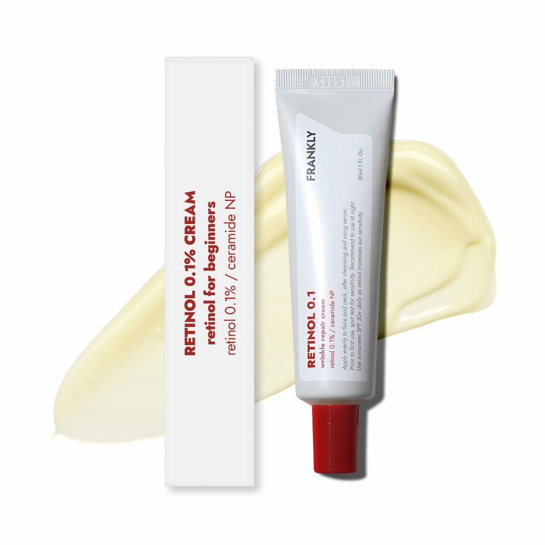 FRANKLY Retinol 0.1% Night Cream | Korean Anti-Aging Skincare 1.01oz